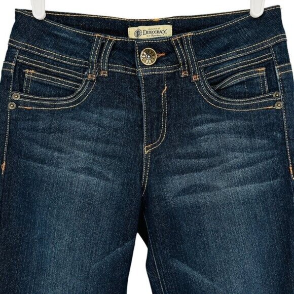 Democracy Women's Justice Blue Jeggings Jeans Size 6 Mid Rise Stretch Skinny - Picture 3 of 10